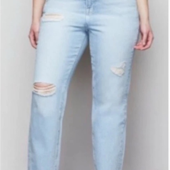 Good American Blue Boyfriend Jeans Relaxed Fit